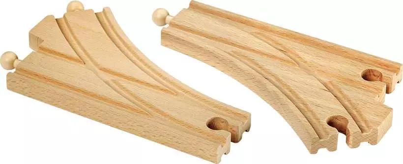 Curved Switches Wooden Train Track
