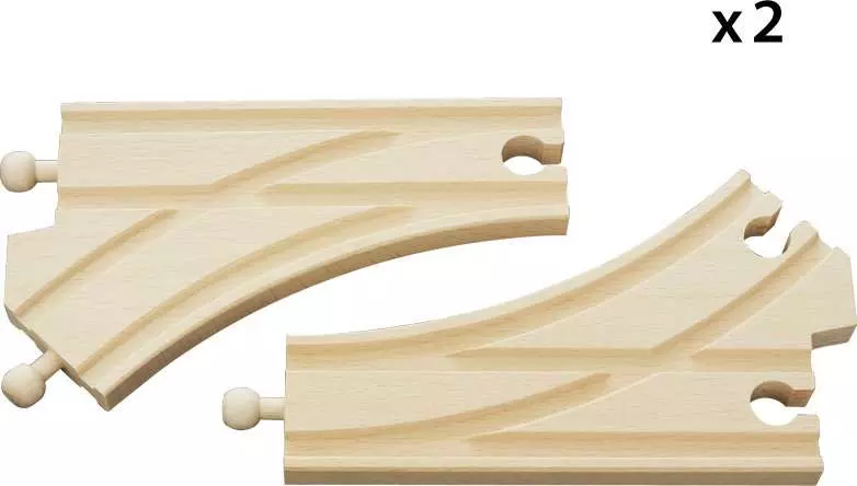 Curved Switches Wooden Train Track