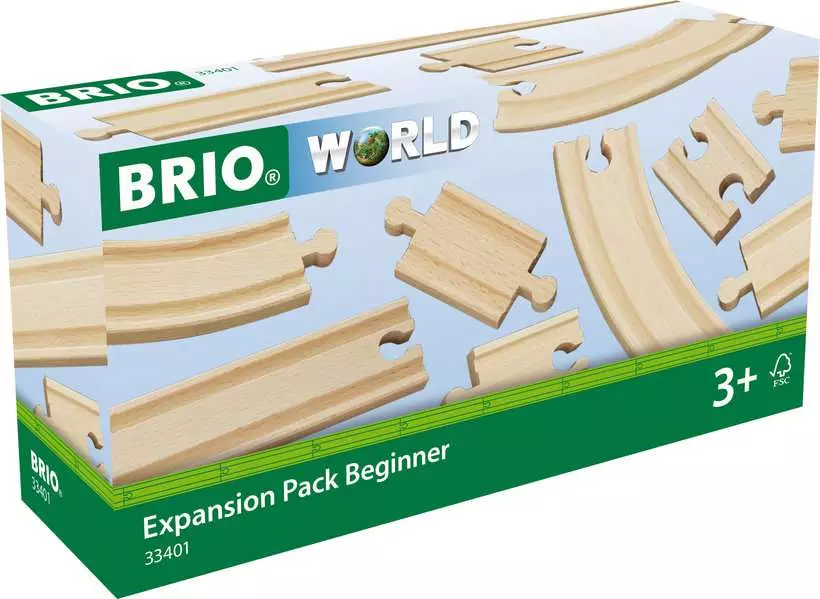 Expansion Pack - Wooden Train Track, Beginner