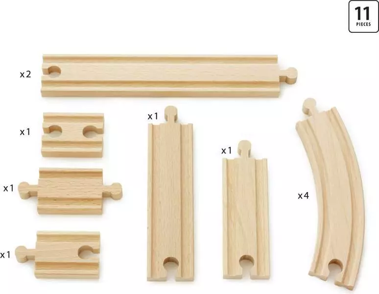 Expansion Pack - Wooden Train Track, Beginner