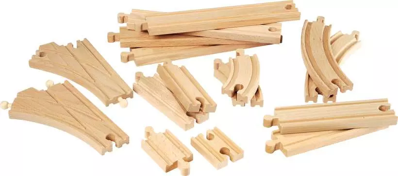 Expansion Pack - Wooden Train Track, Intermediate