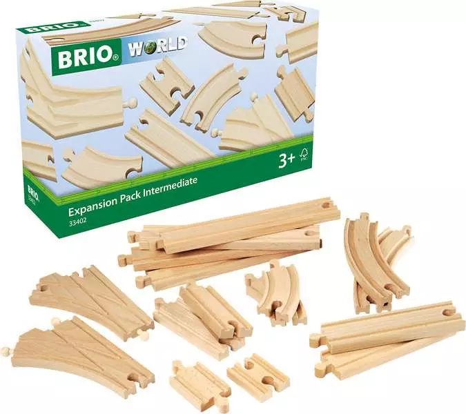 Expansion Pack - Wooden Train Track, Intermediate