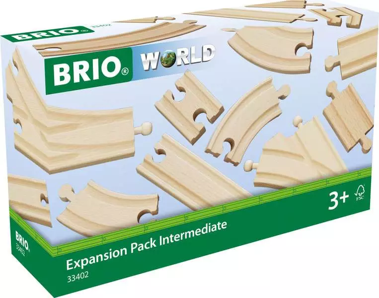 Expansion Pack - Wooden Train Track, Intermediate