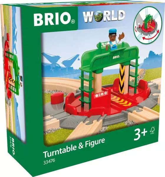 Turntable & Figure - Wooden Train Track