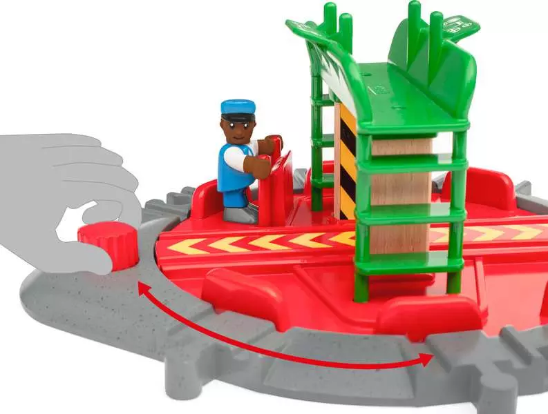 Turntable & Figure - Wooden Train Track