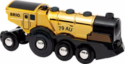 Mighty Gold Action Locomotive - Battery-Powered Toy Train
