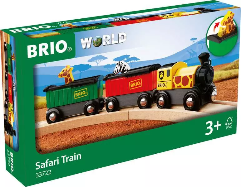 Safari Train - Toy Train Accessory, 3 Pieces