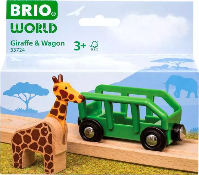 Safari Giraffe & Wagon