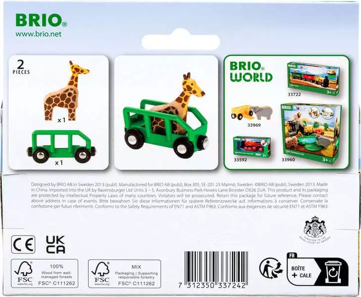 Safari Giraffe & Wagon