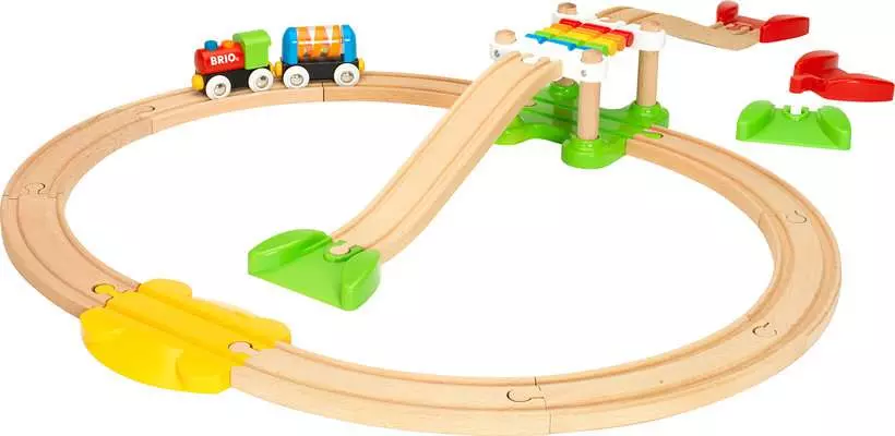 My First Railway: Beginner Pack - Wooden Toy Train Set
