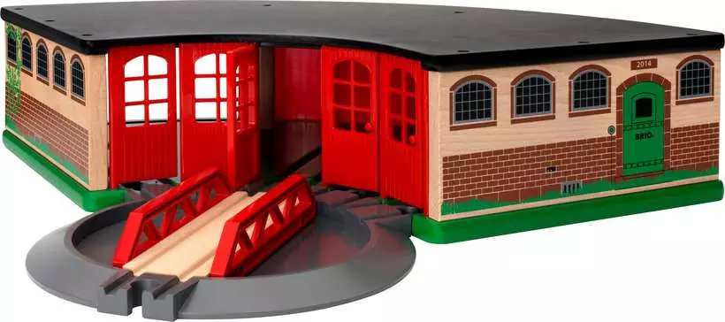 Grand Roundhouse - Toy Train Accessory, 2 Pieces