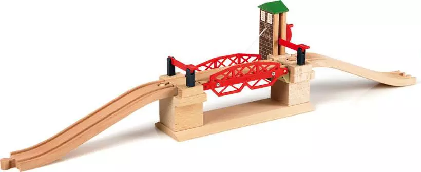 Lifting Bridge - Toy Train Accessory with Wooden Track
