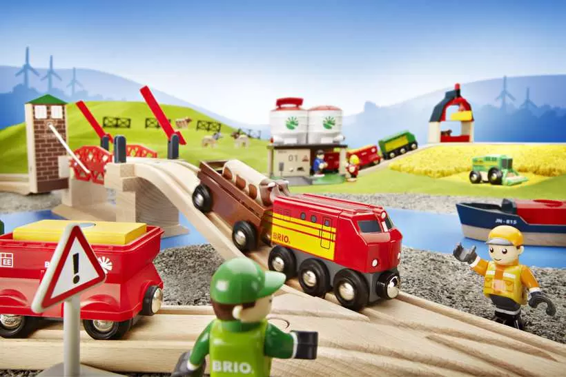 Lifting Bridge - Toy Train Accessory with Wooden Track