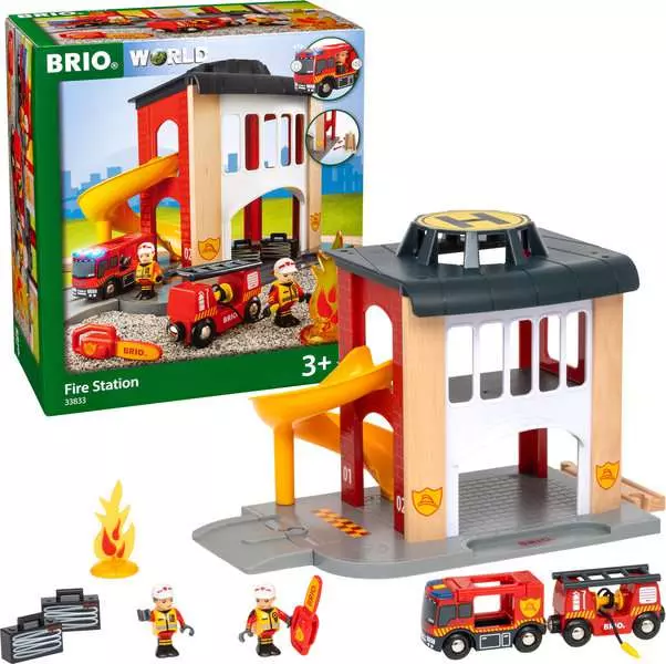Fire Station - Train Set Accessory