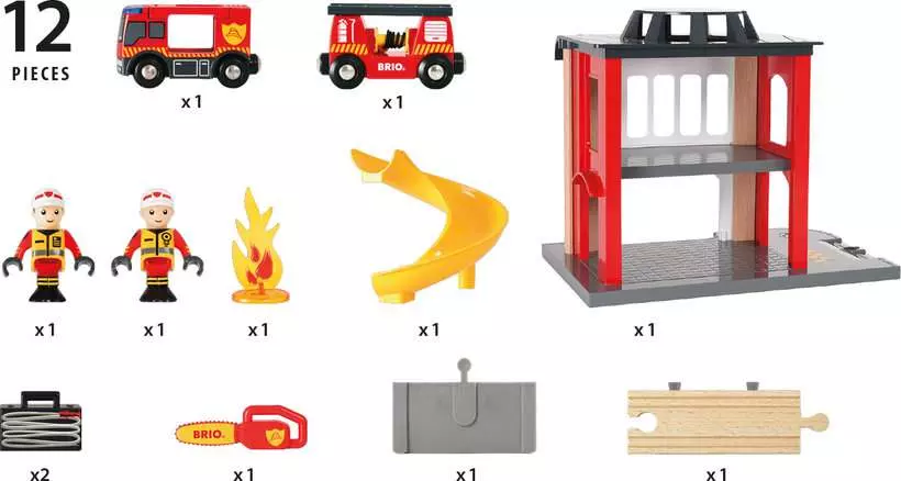 Fire Station - Train Set Accessory