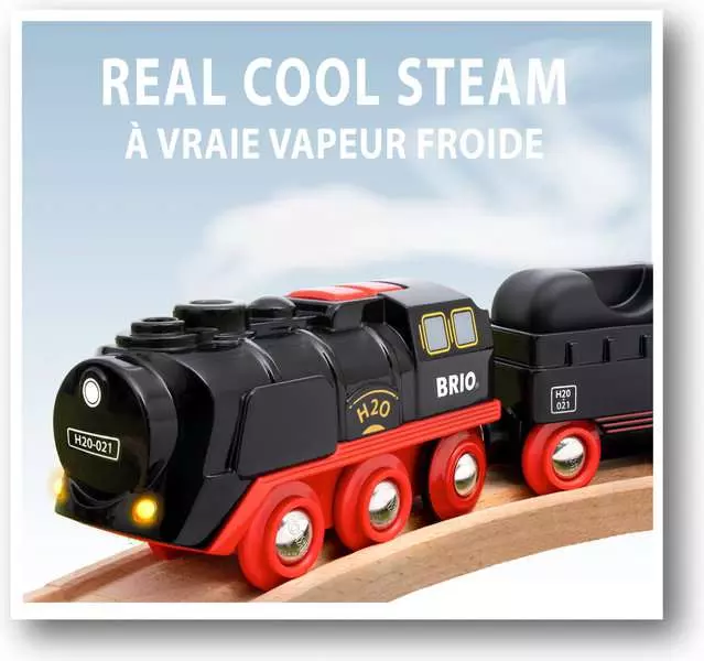 Battery-Operated Steaming Train