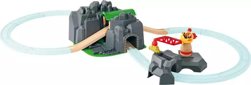 Crane & Mountain Tunnel - Train Set Accessory