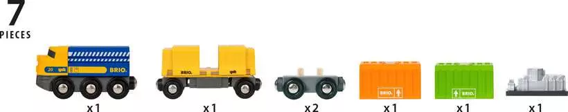 Three Wagon Cargo Train