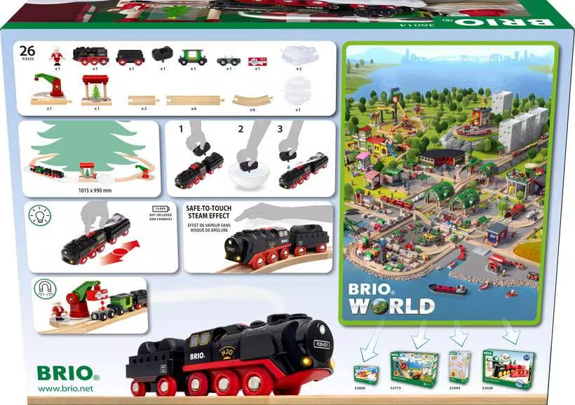Christmas Steaming Train Set - Train Set, 27 Pieces