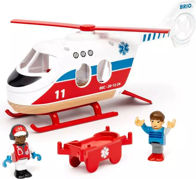 Rescue Helicopter - Train Set Accessory Toy