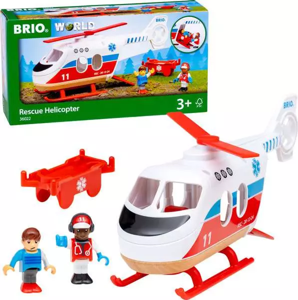 Rescue Helicopter - Train Set Accessory Toy