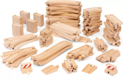 Deluxe Track Pack - Wooden Train Track, 70 Pieces