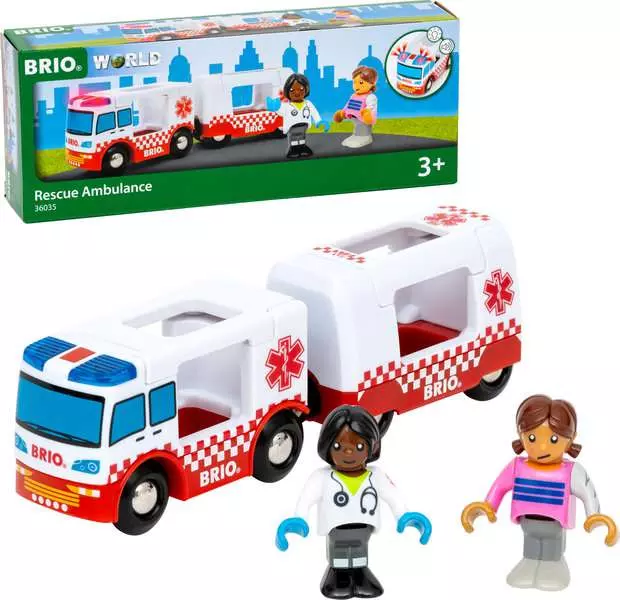 Rescue Ambulance - Train Set Accessory