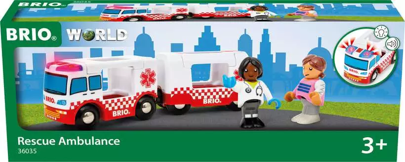 Rescue Ambulance - Train Set Accessory