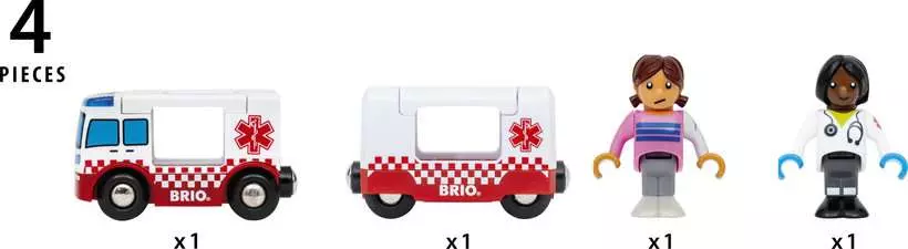 Rescue Ambulance - Train Set Accessory