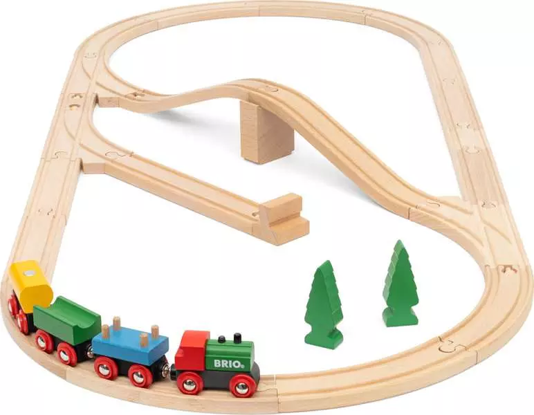 65th Anniversary Train Set - Wooden Train Set, 32 Pieces