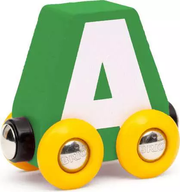 Letter Train: "A" - Wooden Train Set Accessory Toy