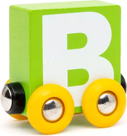 Letter Train: "B" - Wooden Train Set Accessory Toy