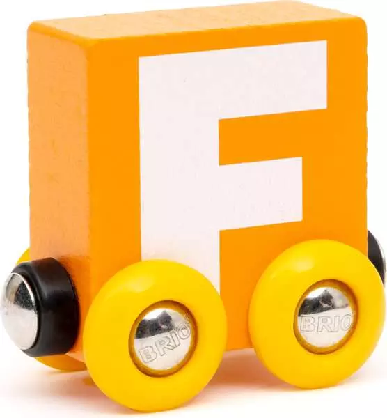 Letter Train: "F" - Wooden Train Set Accessory Toy