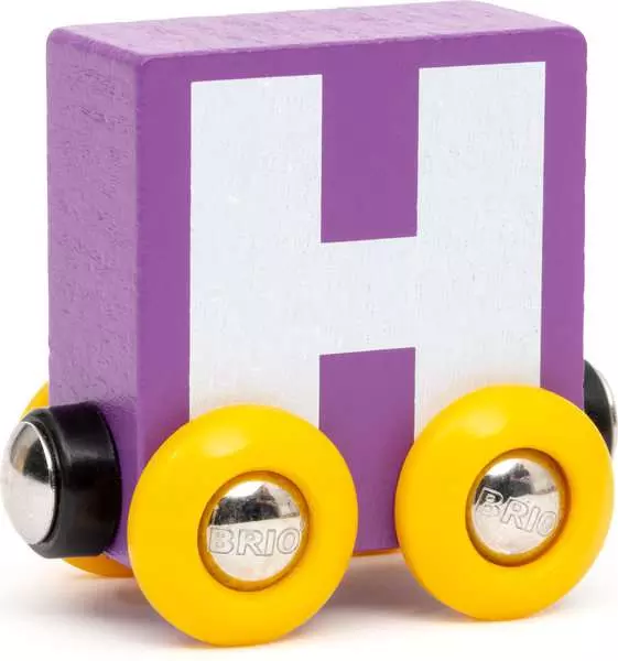 Letter Train: "H" - Wooden Train Set Accessory Toy
