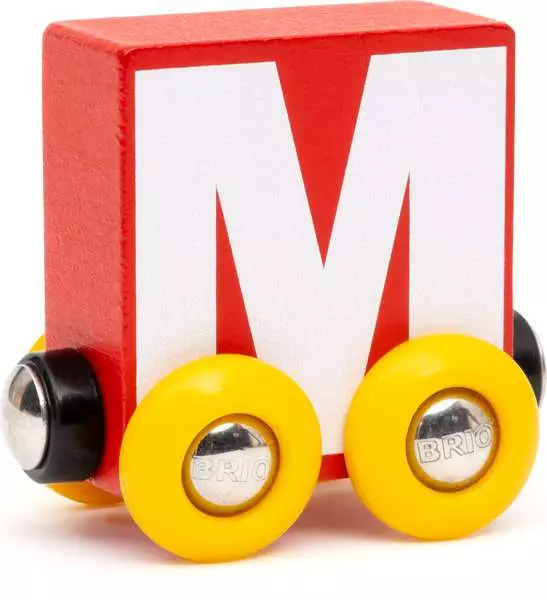 Letter Train: "M" - Wooden Train Set Accessory Toy