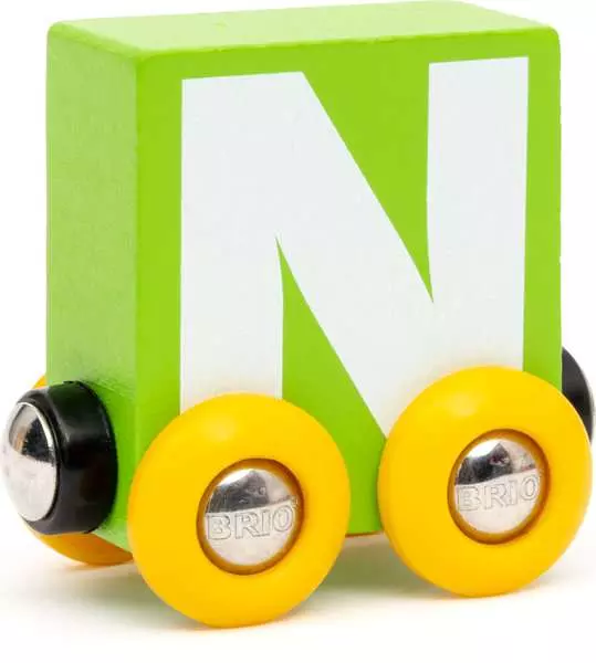 Letter Train: "N" - Wooden Train Set Accessory Toy
