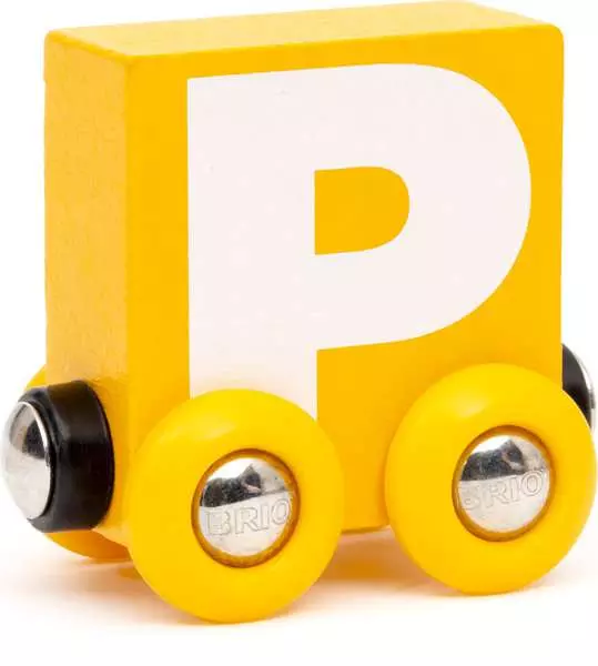 Letter Train: "P" - Wooden Train Set Accessory Toy
