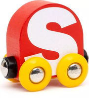 Letter Train: "S" - Wooden Train Set Accessory Toy