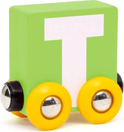 Letter Train: "T" - Wooden Train Set Accessory Toy