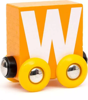 Letter Train: "W" - Wooden Train Set Accessory Toy