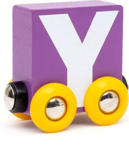 Letter Train: "Y" - Wooden Train Set Accessory Toy