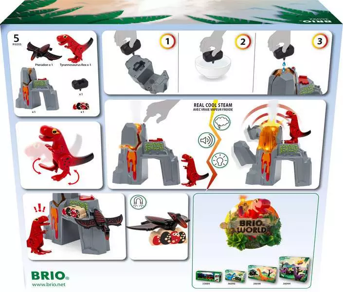 Dinosaur Erupting Volcano