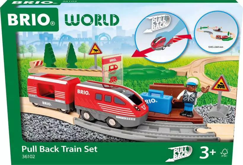 Pull Back Train Set