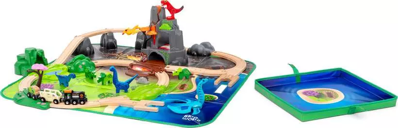 Dinosaur Deluxe Set - Toy Train Set, 45 Pieces