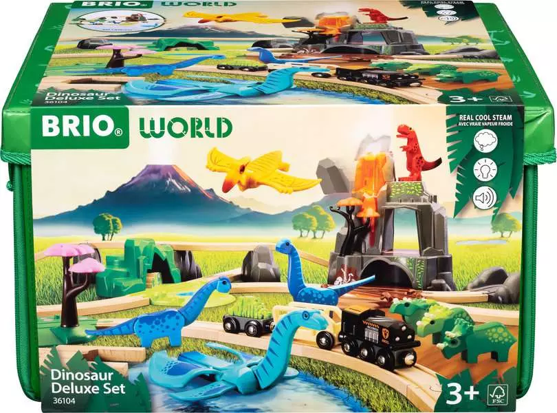 Dinosaur Deluxe Set - Toy Train Set, 45 Pieces