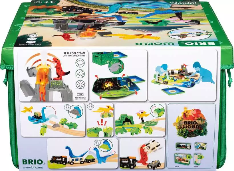 Dinosaur Deluxe Set - Toy Train Set, 45 Pieces