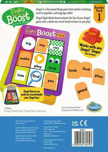 Zingo! Sight Words Boost Expansion Pack