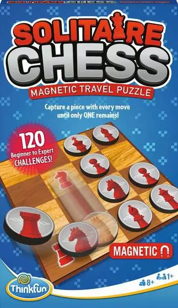 Solitaire Chess Magnetic Travel Puzzle - Logic Game