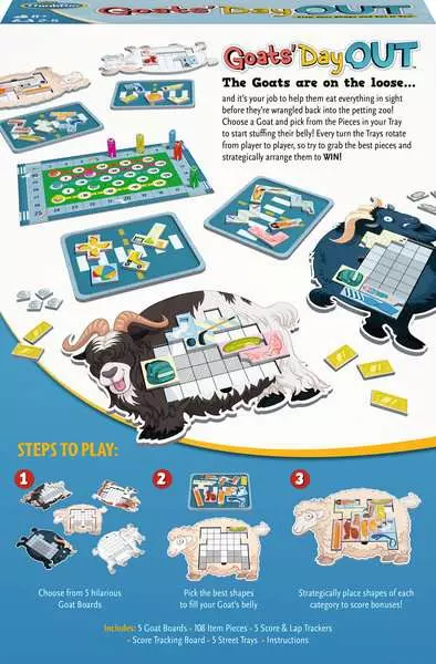 Goats' Day Out: A Hilarious Addictive Chaotic Goat Themed Board Game - Combination Game