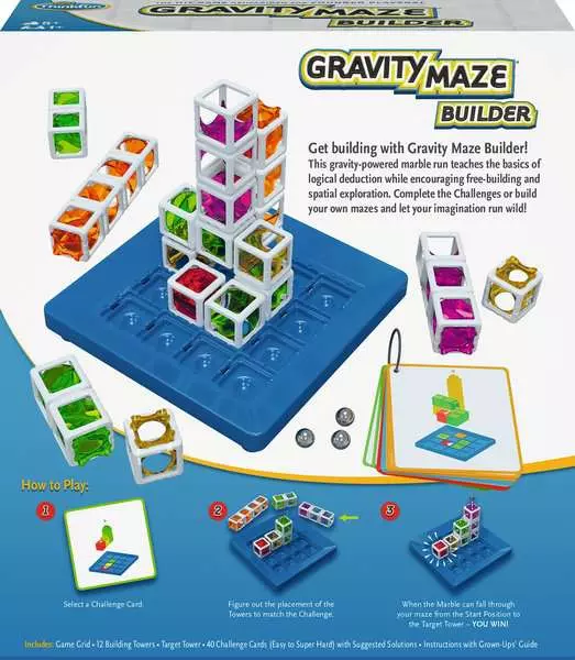Gravity Maze Builder - Logic Game